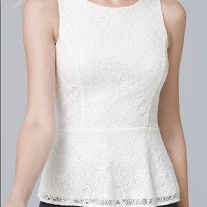 Lace Peplum Top by WHBM